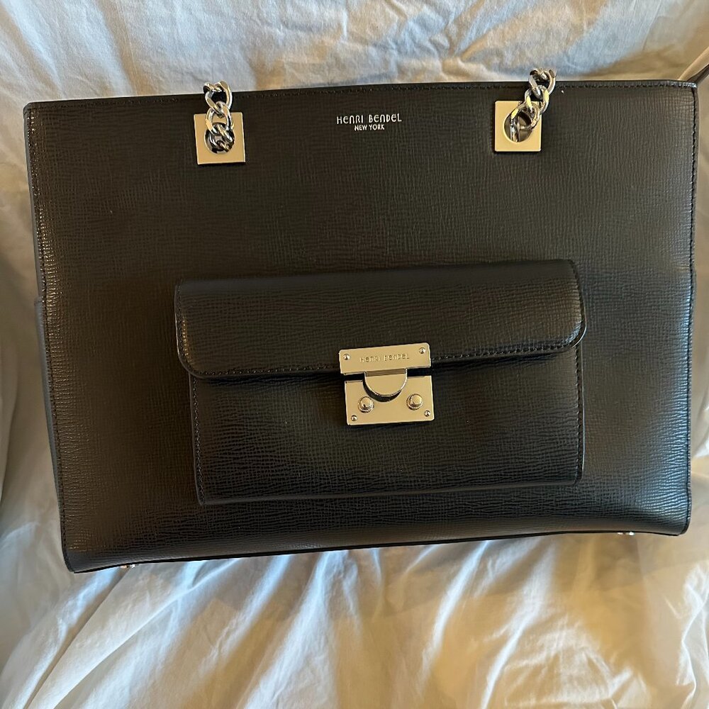 Henri Bendel Waldorf Chain Tote Silver